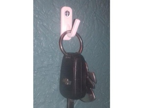 wall hook key holder organization keychain keyhanger keyholder multipurpose hanger mount mounted 3d print model - Mito3D