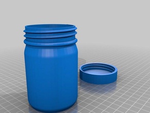 shaker 90mm collo 55 Container angepasst 3d print model - Mito3D