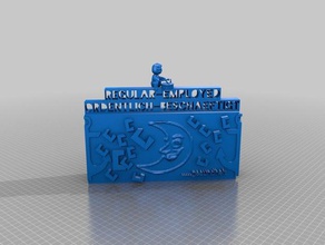 regelmäßig eingesetzt, ordentlich beschaeftigt Skulpturen 3d print model - Mito3D
