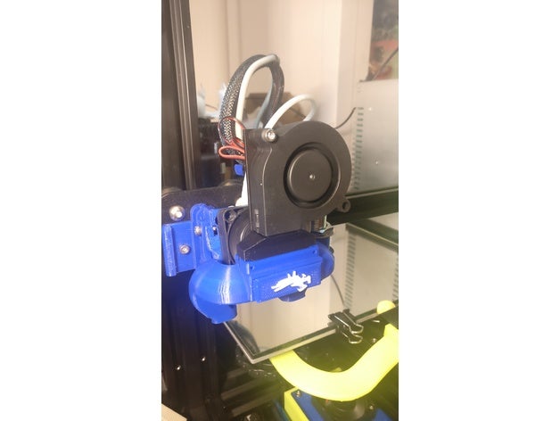 5015 4010 fan adapter 3d printer parts bullseye ender 3 partscooling 3D print model - Mito3D