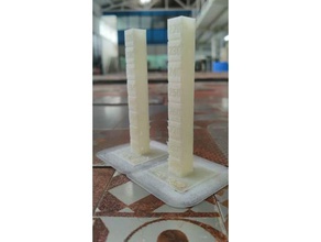 temperature calibration test costumizable 3d printing tests costumize tower 3d print model - Mito3D