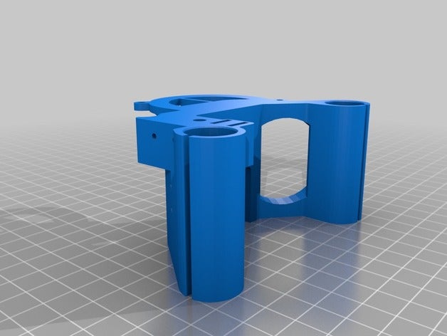anet a6 x-chariot de l'axe e3d v6 double cadre ventilateur refroidissement remix l'imprimante pièces L'imprimante 3d à conduit 3D print model - Mito3D