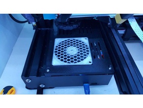 ender 3 cubierta de la placa 70mm ventilador 12v 3d impresora partes ender3 3d print model - Mito3D