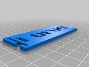 rufus name tag sport outdoors customized 3d print model - Mito3D