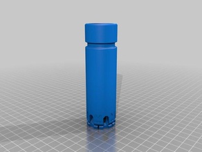 mega-caliburn-suppressor-Narbe Fass - Spielzeug Spiel Zubehör nerf caliburn 3d print model - Mito3D