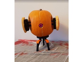 portal turret pumpkin models aperture science decoration gaming halloween 3d print model - Mito3D