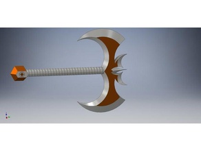 axe meh props fantasy weapon weapons 3d print model - Mito3D