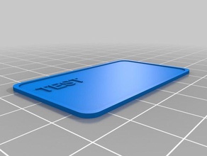 meine angepasste einfache anpassen Namensschild andere 3d print model - Mito3D