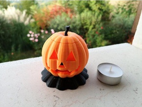 la calabaza de halloween decoración 3d print model - Mito3D