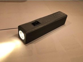 flashlight diy 3w flash light torch 3d print model - Mito3D