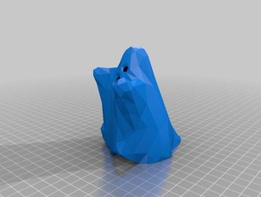 low poly vonoroi fantasma criaturas dia das bruxas 3d print model - Mito3D