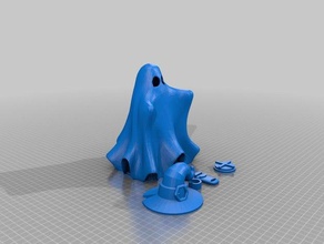 hug ghost bank 3d printing coin halloween money witch wizaed 3d print model - Mito3D