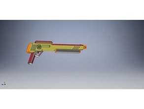 scoped blaster updated props fantasy gun pistol weapon 3d print model - Mito3D