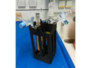 schlenk tubo di supporto altri la chimica lab laboratorio attrezzature scienza 3d print model - Mito3D