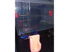 filament spool dry box 23mm bar support 3d printer accessories caja dryer filamento holder 3d print model - Mito3D