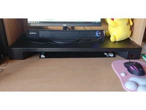 supporto del monitor office piegatura lazercut monitorstand 3d print model - Mito3D
