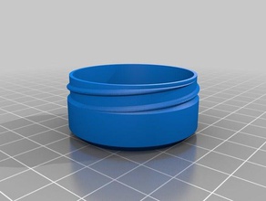 meine angepasste container Rändelmutter Deckel Container 3d print model - Mito3D