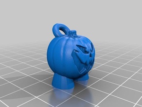 keychain pumpkin keychains 3d print model - Mito3D