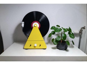 vertical turntable controlled music arduino design motor nsfw record stepper vinyl 3d print model - Mito3D