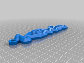 bela özelleştirilmiş adı anahtarlığım organizasyon 3d print model - Mito3D