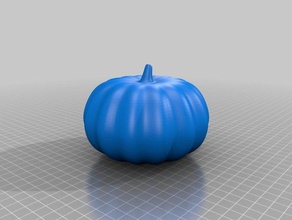 uncarved pumpkin fusion 360 compatible decor halloween jackolantern carving seasonal 3d print model - Mito3D