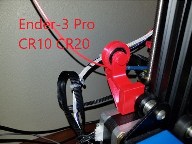 ender-3 cr10 cr20tevo tornado filament roller guide 3d printer accessories 608 bearing bondtech bmg extruder cr-20 ender 3 infeed no screw tevo upgrade 3D print model - Mito3D