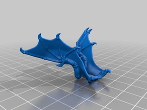 bat-ish asas criaturas 40k gárgula tyranids 3d print model - Mito3D