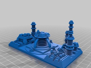 smaller city art customized 3d print model - Mito3D