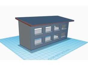 b&acirctiment industriel ho buildings structures bulding industrial design model trains 3d print model - Mito3D