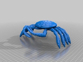 crocante de caranguejo animais crustáceo peixe modelo 3d print model - Mito3D