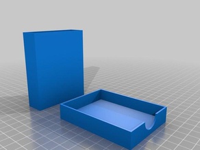 mon personnalisée entièrement paramétrique boîte d'allumettes les conteneurs 3d print model - Mito3D