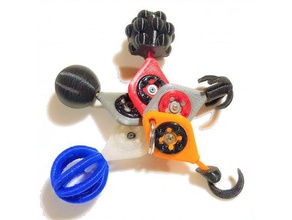 stringet - Spielzeug Spiele ball balle bolas fidget Enterhaken massage mittelalterliche Waffe 3d print model - Mito3D