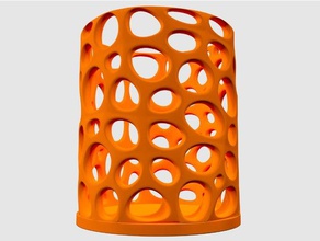 voronoi reso candle holder decor 3d candleholder light lighting 3d print model - Mito3D