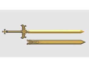 alices fragrantolivesword modèles alicization sao épée art en ligne 3d print model - Mito3D