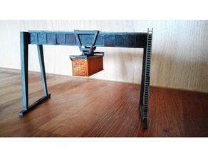container crane n-scale 3d printing gantry model trains railroad 3d print model - Mito3D