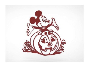 halloween day mickey mouse decoration art 3d modeling cute design disney display doll good pumpkin happy hyojung0320 mickeymouse mini present scale thing wall 3d print model - Mito3D