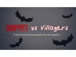 vampires vs villagers halloween board game games boardgame boardgames dnd miniature dungeons dragons decoration miniatures nsfw toy zombie zombies 3d print model - Mito3D