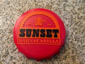fallout sunset sarsaparilla cap signs logos new vegas 3d print model - Mito3D