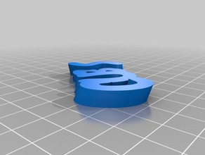my customized iamburnys v2text cubs keychains 3d print model - Mito3D