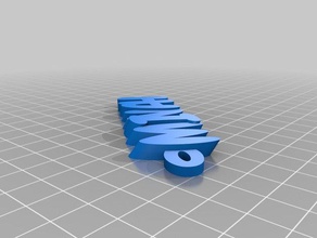 my customized iamburnystext name keyring minah organization 3d print model - Mito3D