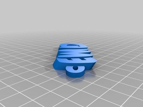 ewald Anahtarlık özelleştirilmiş iamburny benim metin adı organizasyon 3d print model - Mito3D
