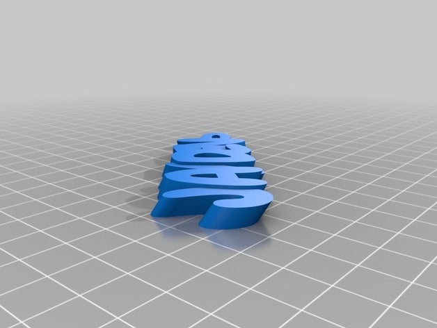 meine angepasste iamburny text - name keyring jayden Organisation kundengebundene 3D print model - Mito3D