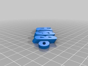 özelleştirilmiş iamburnystext adım benita Anahtarlık organizasyon 3d print model - Mito3D