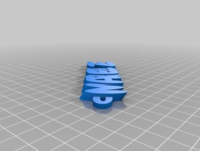 my customized iamburnystext name keyring marelize organization 3d print model - Mito3D