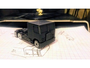 semi camión 164 escala de juguete juego accesorios semitruck 3d print model - Mito3D