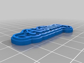 aladin aisling Anahtarlık özelleştirilmiş 3d print model - Mito3D