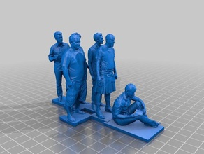 homme 201 202 203 204 205 206 sculptures 3d print model - Mito3D