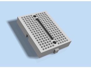 modelo de placa montagem sem solda 2 5 17 contactos eletrônica breadboards 3d print model - Mito3D