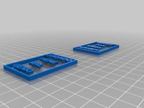 piano mal genio i segni loghi personalizzato 3d print model - Mito3D
