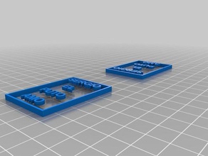 piano sergio puto amo i segni loghi personalizzato 3d print model - Mito3D